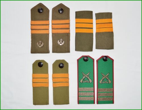 Bulgarian Army Border troops Sergeant NCO's Chevrons Uniform Shoulder Boards - Afbeelding 1 van 2