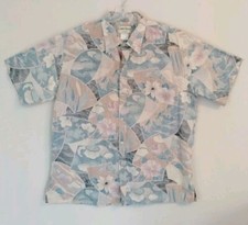 Hawaiian Shirt Cooke Street XL cotton Beige Made In USA