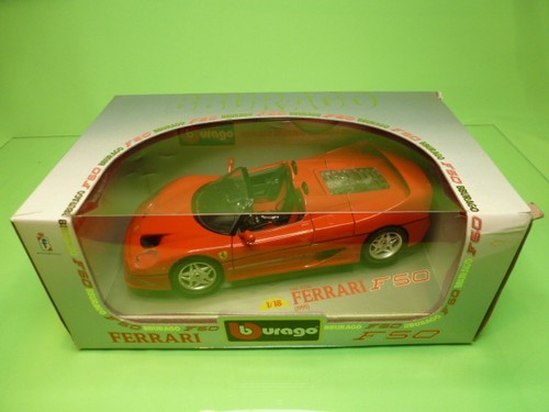 BBURAGO 3352 FERRARI F50 CABRIOLET CONVERTIBLE 1995 PININFARINA - RED 1:18 - Picture 4 of 5