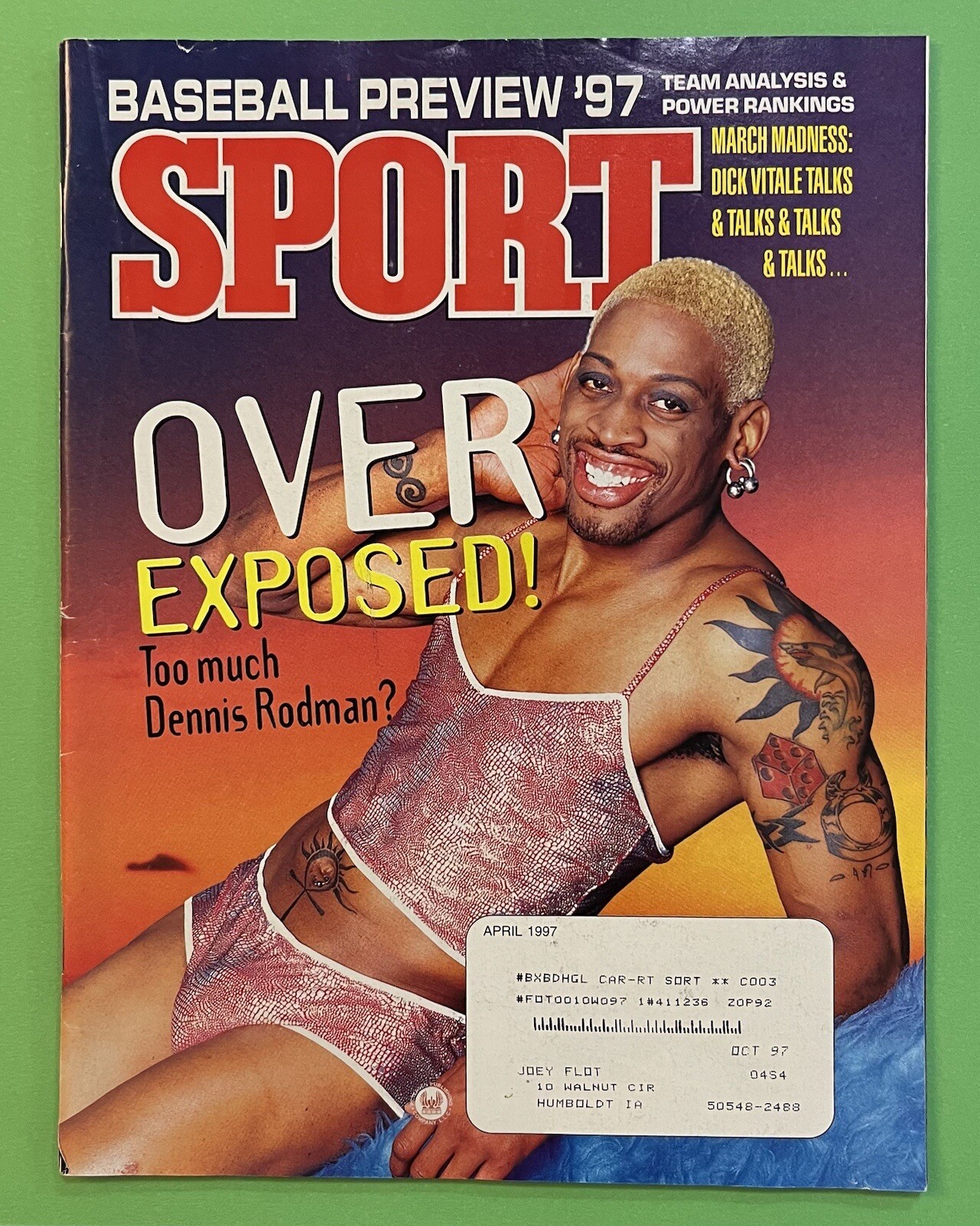 Rodman Magazines 1997 Sport Magazine DENNIS RODMAN
