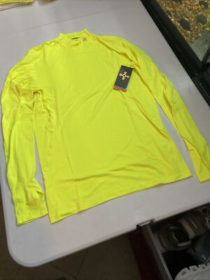 Tommie Copper Medium Active Long Sleeve Mock Neck Fortitude Shirt Yellow