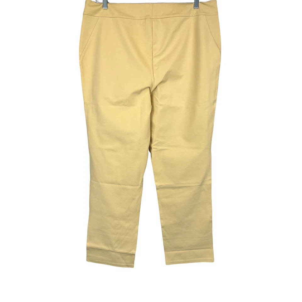 Linea by Louis Dell'Olio Regular Pull-On Super Ponte Knit Pant 18W Plus Size - Image 2 of 2