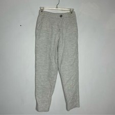 Zara Size 0 Gauzy Cotton Grey High Rise Balloon Pants
