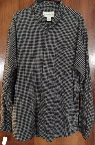 MERONA LONG SLEEVE PLAID BUTTON-UP 