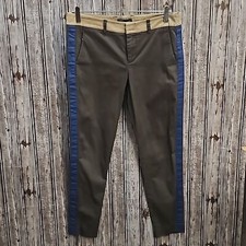 Vince Slim Straight Leg Ankle Pants with Contrast Tuxedo Stripes Sz. 8