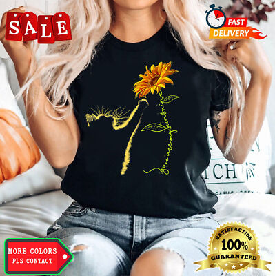 Cat Sunflower Gifts For Cat Lovers, Cat Mom, Cat Lady T-Shirt Gift for Women