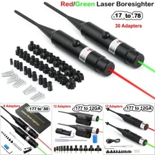.177 to .78 /.50/12GA Caliber Green Red Laser Bore Sighter for Rifles Handguns