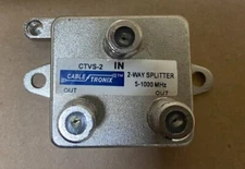 CableTronix CTVS-2 2-Way Cable Splitter 5-1000MHz  