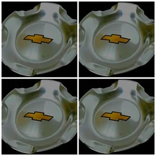 4Pc Chavy Wheel Center Cap SILVERADO TAHOE SUBURBAN AVALANCHE 2007-2013 POLISHED