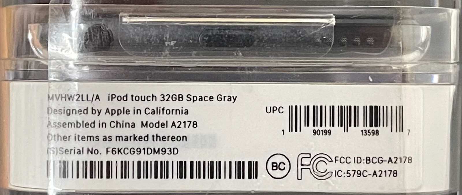 Ipod Touch 7th Generation 32GB | Space Gray  Brand New Factory Sealed