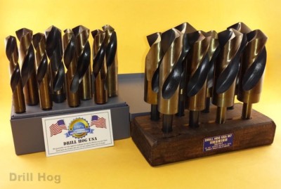 16 Pc Silver & Deming Drill Bit Set 9/16'' to 1-1/2'' Hi-Molybdenum M7 Drill Hog 
