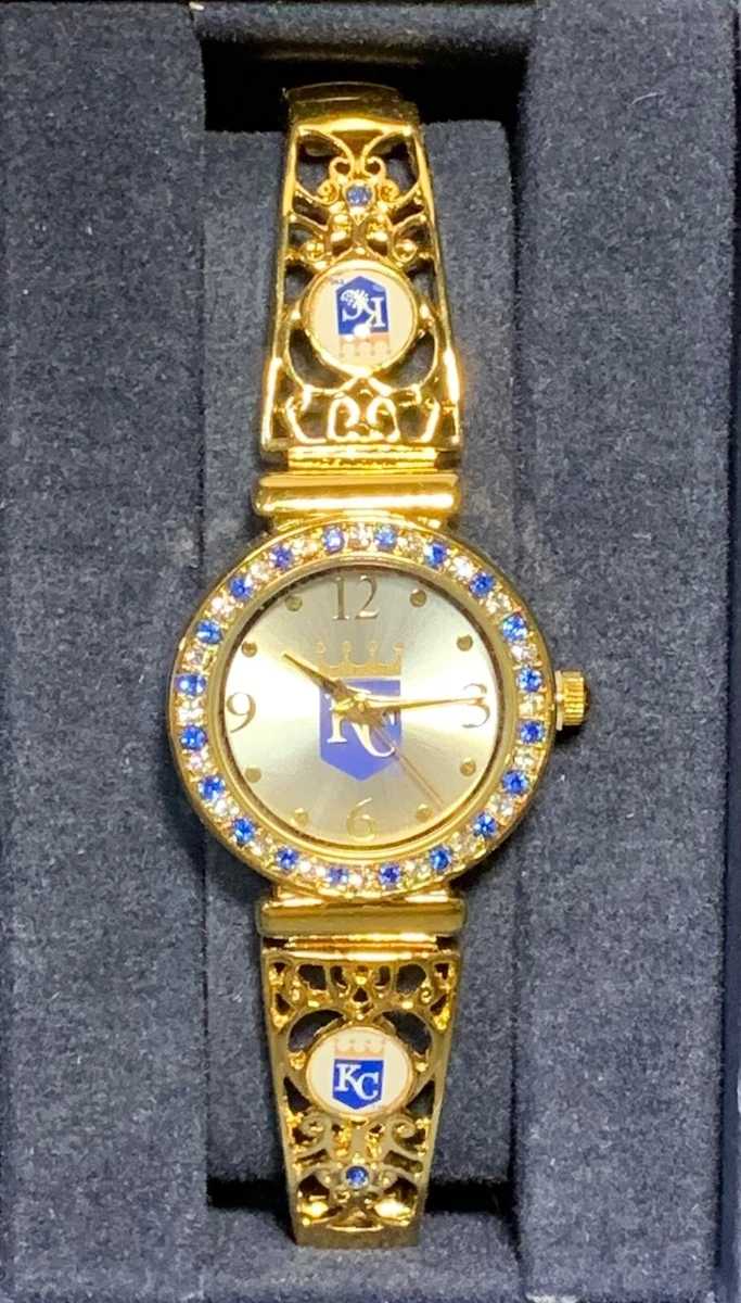 Kansas City Royals Stretchband Womens Gold Watch Bradford Exchange