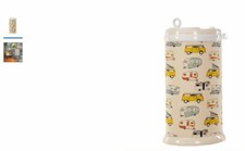 Happy Camper Ubbi Diaper Pail Cover Yellow Chevron 