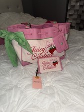 Juicy Couture Retro Fragola Tote Powder Blush Verde Daydreamer Bag Y2K set