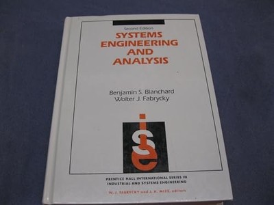 Systems Engineering and Analysis (Pr..., Fabrycky, W.J.