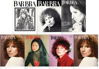 Barbra Streisand Official Fan Club Magazine Lot BARBRA 1970s-1980s 9 Issues
