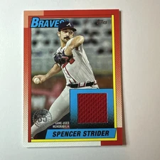 2025 Topps 1990 Topps Baseball Relics T90R-SST Spencer Strider Relic Jersey