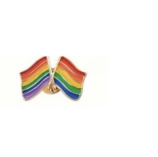 1 X LGBTQ Enamel Rainbow Pins,Cute Heart Brooch,Pride Gift Gay Lesbian Bisexual