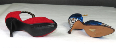 Set of 7 Metropolitan Museum of Art Shoe Christmas Ornaments 2013