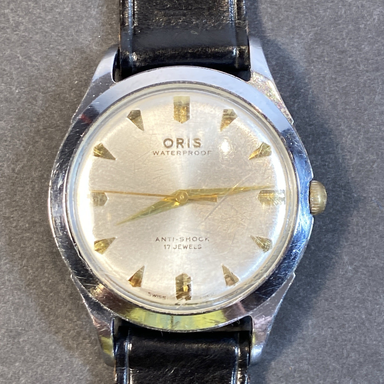 Vintage Oris Swiss Made 17 Jewels Waterproof Anti-Shock Watch 1960s-1970s