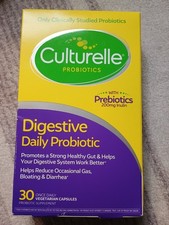 Culturelle Digestive Daily Probiotic 30 Capsules Exp 10/2027