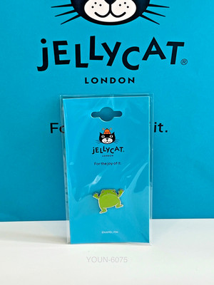 AUTHENTIC Jellycat Ricky Rain Frog Enamel Pin Badge - New & Sealed - Fast Ship
