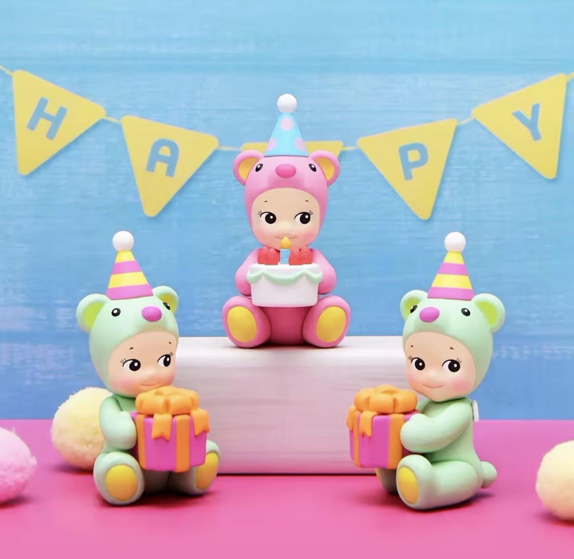 Sonny Angel Birthday Gift Bear Series Single Blind Box Sealed (1pc