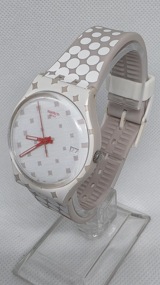 Reloj Swatch Roland Garros Hombre Fecha Raro 33mm Estuche Cuarzo Analógico Tres Manecillas Foto 2 de 4