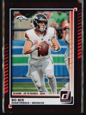 2025 Donruss Bo Nix Season Stat Line /29 #39 Denver Broncos