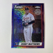 2025 Topps Series 2 - 1990 Topps Chrome Silver Pack Zebby Matthews #T90C149 (RC)