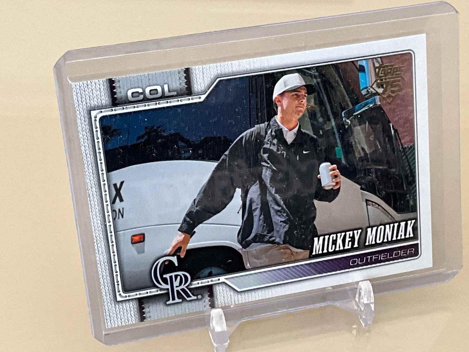 Mickey Moniak Rockies 2026 Topps Series 1 Golden Mirror Variation SSP #195