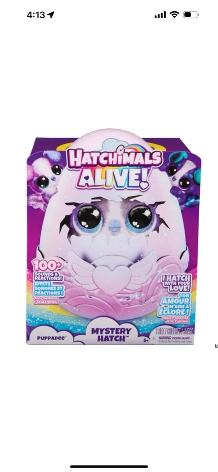 Hatchimals Alive! Mystery Puppadee Pet wish Mits Lights Sound Styles Vary - Image 2 of 4