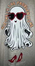 Simply Southern, Short Sleeve, T-Shirt, Halloween, Girly Ghost, Women’s Medium 