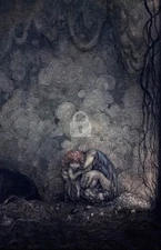 John Bauer, Mother's love (1917) *Art Postcard NEW