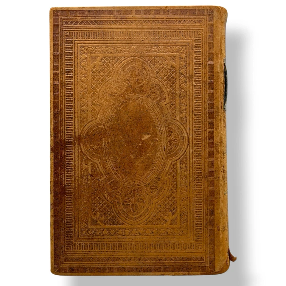 RARE Antique 1891 Norwegian Leather Bible/Bibelen & Family Records 133 Years-Old - Image 3 of 4