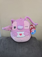 Squishmallow Valentine Day Lilo Stitch Angel 8" Plush Stuffed Toy Heart Kisses