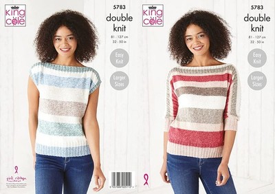 King Cole Strickanleitung Double Knit Harvest DK - Pullover & Top 5783