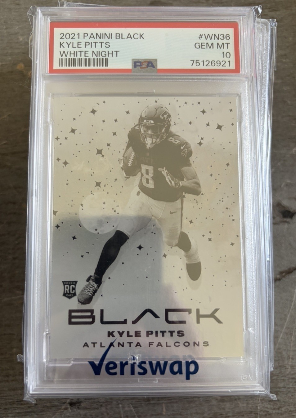2021 Panini Black White Night Kyle Pitts RC psa 10