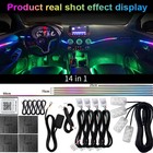 Full LED Bead Symphony Dream Car Interior Ambient Lighting Wireless Kits RGB 14X