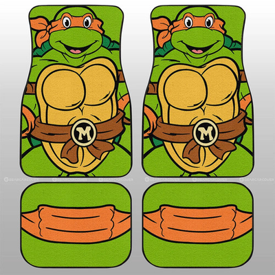 #ad #ad Michelangelo Car Floor Mats Custom Ninja Turtle Car Accessories $89.00