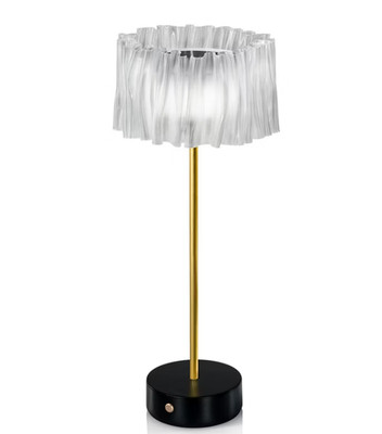 Schwarze batteriebetriebene Tischleuchte 26cm SLAMP - ACRT000PRB000EU