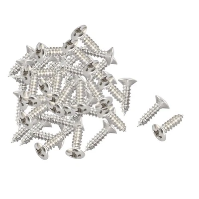 Guitare électrique châssis fixation vis Pickguard Argent 50pcs - Photo 1/2