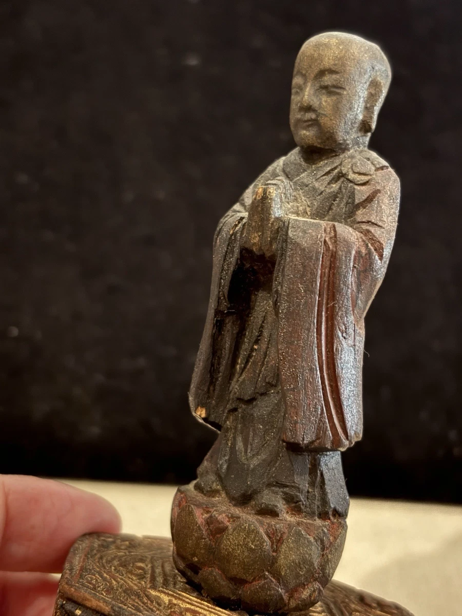 木制古董原始1850-1899 年日本雕像| eBay