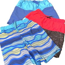 Lot of 3 Boys Wonder Nation Swim Trunks Size Small 6-7