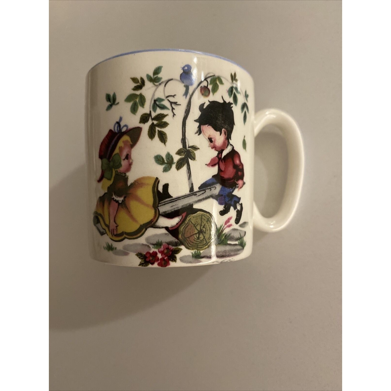 Lord Nelson Vintage Pottery Set Of 3 Bowl, Cup, & Plate Nursery Rhyme England