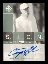 2002 SP Authentic: #ST-MA Casey Martin Sign Of The Times Auto NR-MINT