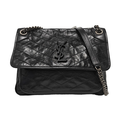 Yves Saint Laurent NIKI Handbags Leather Black Free Shipping | Duties Paid