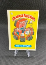 1985 Garbage Pail Kids Series 1 #10a Tee-Vee Stevie *Matte*