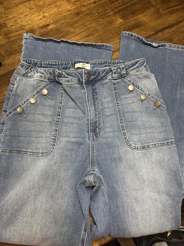 NORDSTROM Mason & Belle denim High-rise jeans Women 12 31 Patch Pocket Jeans