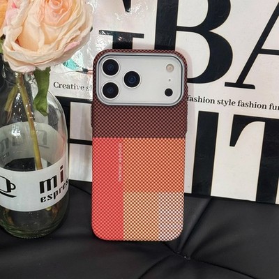 Carbon Fiber Texture Case For iPhone 17 16 15 14 Pro Max Wireless Charging Cover